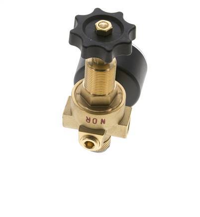 Water & Air Pressure Reducer Brass G1/4'' 2.5 l/min 0.5-16 bar/7-232psi