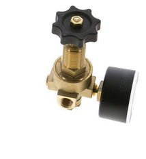 Water & Air Pressure Reducer Brass G1/4'' 2.5 l/min 0.5-16 bar/7-232psi