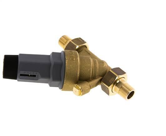 Water Pressure Reducer Brass R1/2'' 33 l/min 1.5-6 bar/22-87psi Drinking Water