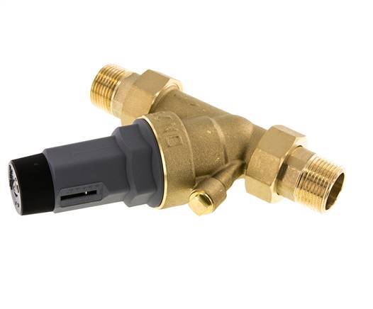 Water Pressure Reducer Brass R1'' 88 l/min 1.5-6 bar/22-87psi Drinking Water