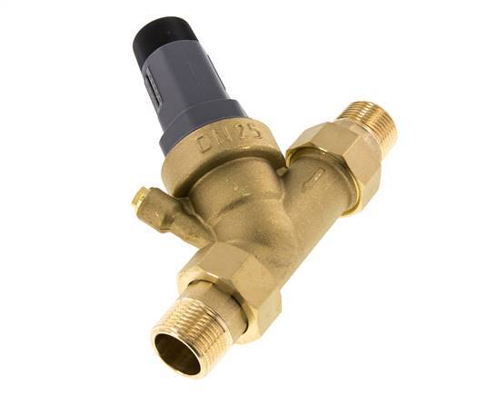 Water Pressure Reducer Brass R1'' 88 l/min 1.5-6 bar/22-87psi Drinking Water