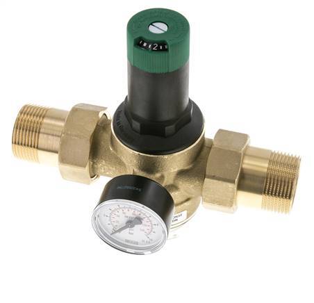 Filter Pressure Reducer Brass R1 1/4'' 99 l/min 1.5-6 bar/22-87psi Drinking Water