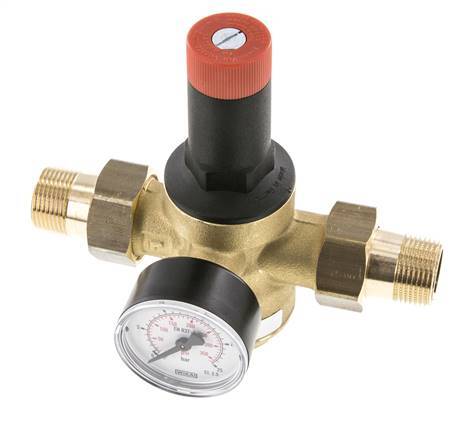 Filter Pressure Reducer Brass R3/4'' 52 l/min 1.5-12 bar/22-174psi Drinking Water