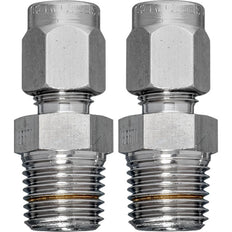 Pipe Connector Brass Pipe 6 mm To G 1/4'' External Thread [2 Pieces] A-22WP-A04