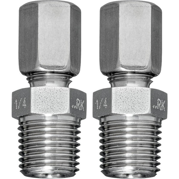 Pipe Connector Stainless Steel Pipe 6 mm To G 1/4'' External Thread [2 Pieces] A-22WP-A06