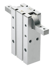 D25 mm 2-Jaw 180 deg Angular Double Acting Pneumatic Gripper Standard Through Hole Jaws