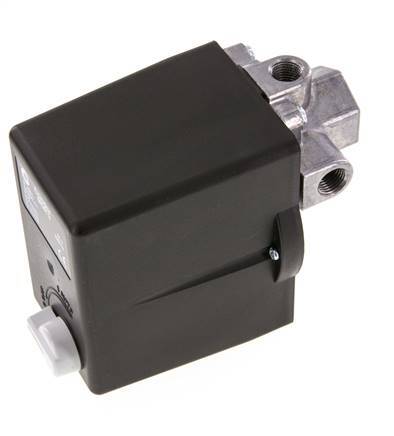 4 to 11bar Compressor Pressure Switch 1xG1/2'' 3xG1/4'' 400VAC | MDR-3-11-K