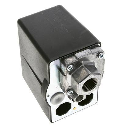 6 to 16bar Compressor Pressure Switch 1xG1/2'' 3xG1/4'' 400VAC | MDR-3-16