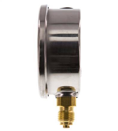 -1..15 Bar (-15..218 psi) Glycerin Pressure Gauge Below Stainless steel/Brass 63 mm Class 1.6