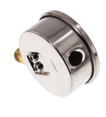 -1..15 Bar (-15..218 psi) Glycerin Pressure Gauge Below Stainless steel/Brass 63 mm Class 1.6