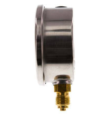 -1..3 Bar (-15..44 psi) Glycerin Pressure Gauge Below Stainless steel/Brass 63 mm Class 1.6