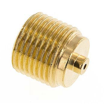 G1/2'' (M) x G1/4'' (F) Brass Reducer for Pressure Gauge - 15mm [5 Pieces]