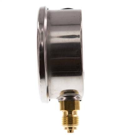 0..16 Bar (0..232 psi) Glycerin Pressure Gauge Below Stainless steel/Brass 63 mm Class 1.6