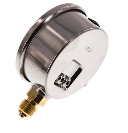0..250 Bar (0..3626 psi) Glycerin Pressure Gauge Below Stainless steel/Brass 63 mm Class 1.6