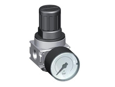 Pressure Regulator for Manifold Assembly G1/4'' 1450 l/min 0.2-6.0bar/3-87psi Zinc Die-Cast 40 mm Pressure Gauge Multifix 0