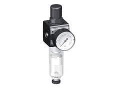 Filter-Regulator G1/4'' 1600 l/min 0.5-10.0bar/7-145psi Semi-Auto Protective Cage Polycarbonate Multifix 1