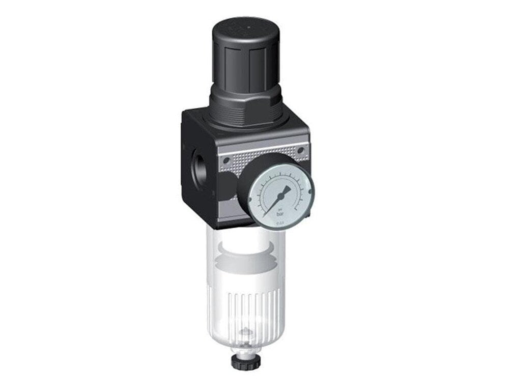 Filter-Regulator G3/4'' 6700 l/min 0.2-6.0bar/3-87psi Semi-Auto Cylinder Lock Polycarbonate Multifix 2