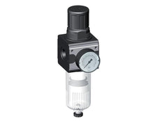 Filter-Regulator G1/2'' 6700 l/min 0.2-6.0bar/3-87psi Semi-Auto Protective Cage Polycarbonate Multifix 2
