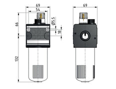 Lubricator G1/2'' Metal Multifix 2