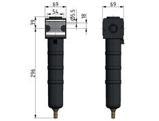 Pre-Filter 0.3microns G1/2'' 650 l/min Auto Metal Multifix 2