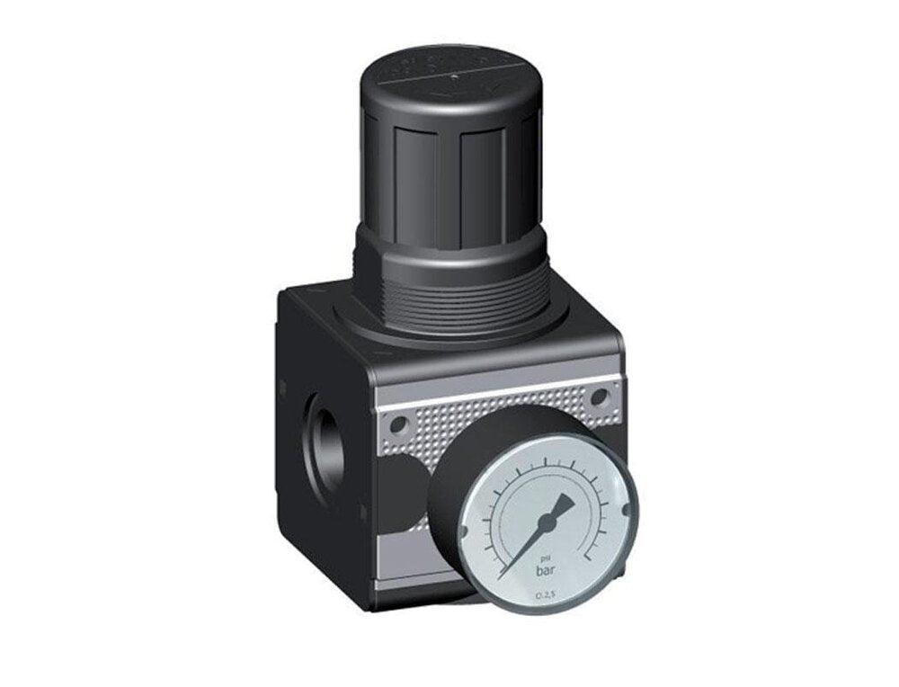 Precision Pressure Regulator G1/2'' 8700 l/min 0.2-6.0bar/3-87psi Zinc Die-Cast Cylinder Lock Multifix 2