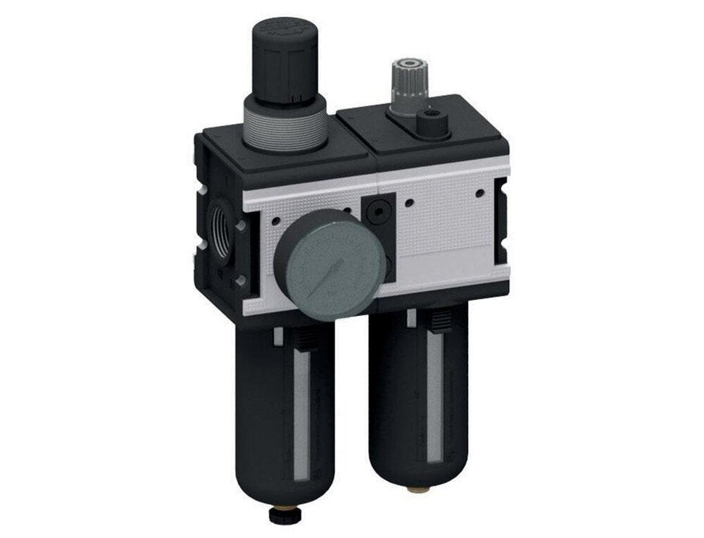 FRL 2-Part G3/4'' 12000 l/min 0.5-10.0bar/7-145psi Semi-Auto Polycarbonate Multifix 4