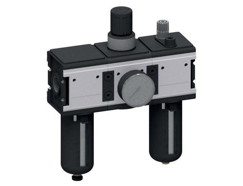 FRL 3-Part G1'' 12000 l/min 0.5-10.0bar/7-145psi Semi-Auto Metal Multifix 4