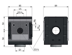 Distributor G3/4x1 18000 l/min Multifix 4
