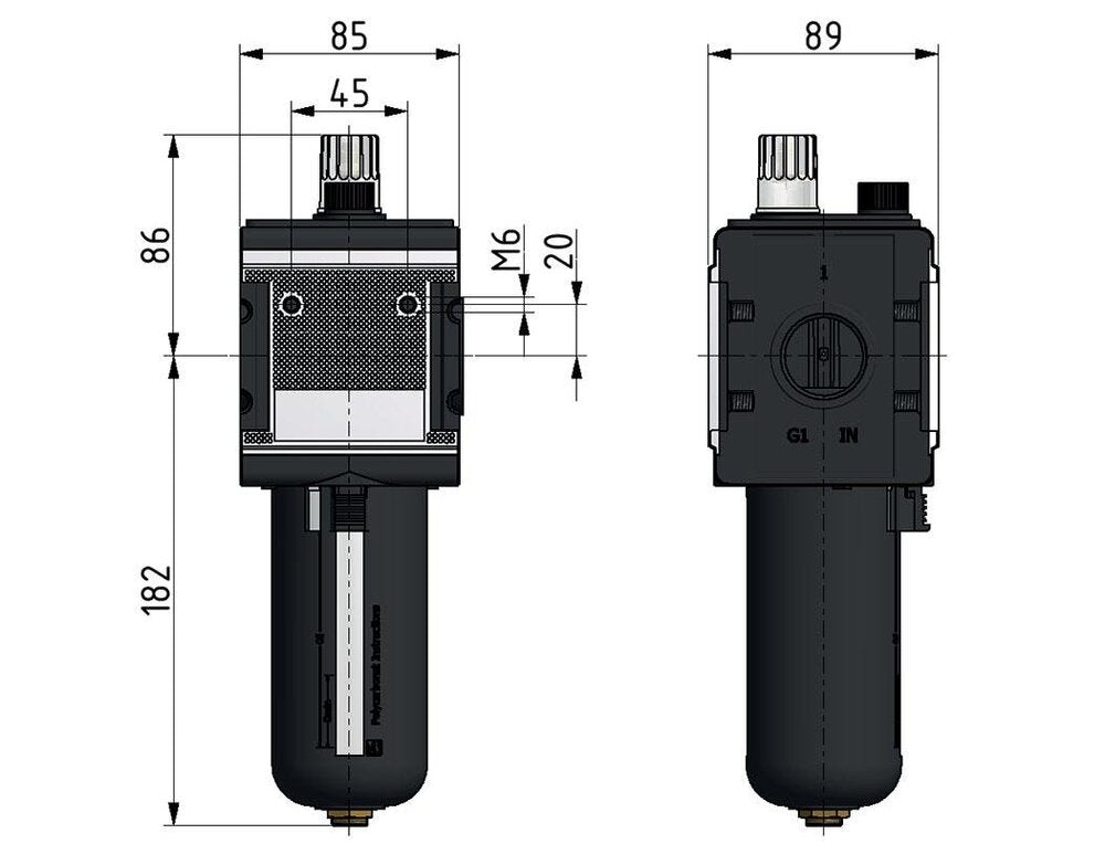 Lubricator G1'' Metal Multifix 4