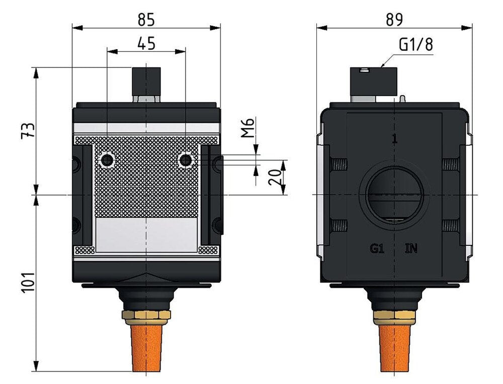 3/2 Valve G1 Pneumatic Operated 12500 l/min Multifix 4