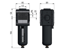 Pre-Filter 0.3microns G1'' 2000 l/min Semi-Auto Metal Multifix 4