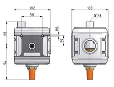 3/2 Valve G3/4 Pneumatic Operated 14000 l/min Multifix 5