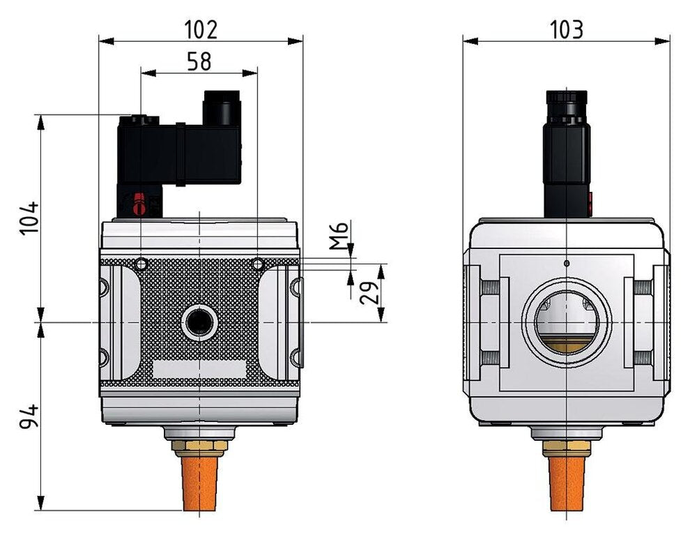 3/2 Valve G3/4 115VAC 14000 l/min Multifix 5
