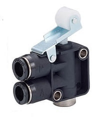 4mm Normally Closed Open-Air Exhaust Roller Type 3/2-Way Mechanical Valve