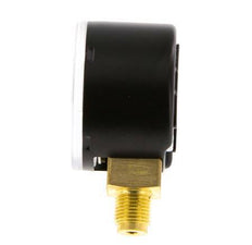 -1..0 Bar (-15..0 psi) Pressure Gauge Below Steel/Brass 40 mm Class 1.6