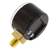 -1..0 Bar (-15..0 psi) Pressure Gauge Below Steel/Brass 40 mm Class 1.6