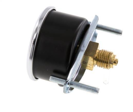 -1..0 Bar (-15..0 psi) Panel Mount Pressure Gauge Steel/Brass 50 mm Class 2.5 (Bracket)