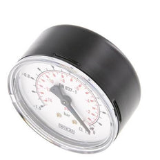 -1..0 Bar (-15..0 psi) Pressure Gauge Rear Steel/Brass 63 mm Class 1.6