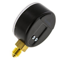 -1..1.5 Bar (-15..22 psi) Pressure Gauge Below Steel/Brass 63 mm Class 1.6