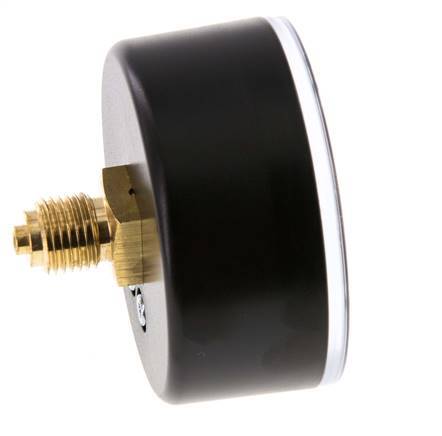 -1..3 Bar (-15..44 psi) Pressure Gauge Rear Plastic/Brass 63 mm Class 2.5