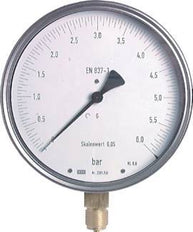 -1..15 Bar Pressure Gauge Below Stainless steel 160 mm Class 0.6