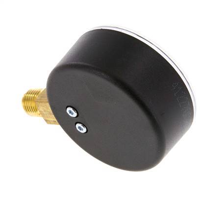 0..100 Bar (0..1450 psi) Pressure Gauge Below Plastic/Brass 63 mm Class 2.5
