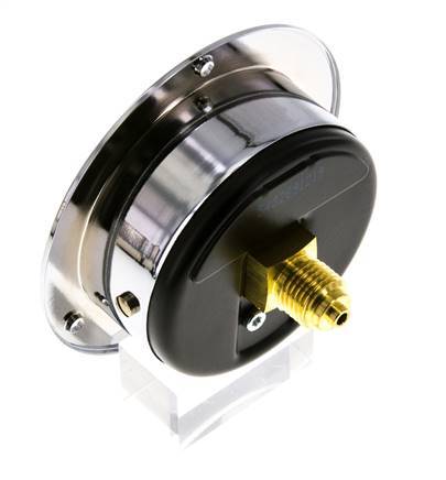 0..100 Bar (0..1450 psi) Panel Mount Pressure Gauge Steel/Brass 63 mm Class 2.5 (Front Panel)