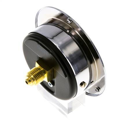 0..100 Bar (0..1450 psi) Panel Mount Pressure Gauge Steel/Brass 63 mm Class 2.5 (Front Panel)