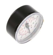 0..100 Bar (0..1450 psi) Pressure Gauge Below Steel/Brass 63 mm Class 1.6