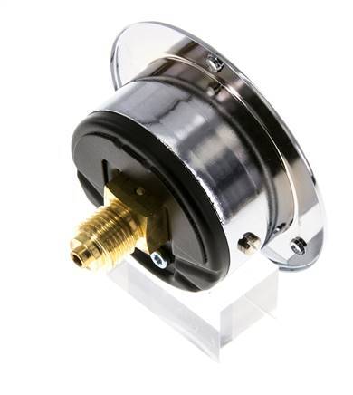 0..10 Bar (0..145 psi) Panel Mount Pressure Gauge Steel/Brass 50 mm Class 2.5 (Front Panel)