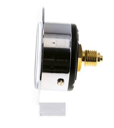 0..10 Bar (0..145 psi) Panel Mount Pressure Gauge Steel/Brass 50 mm Class 2.5 (Front Panel)