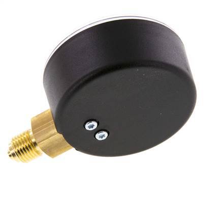 0..10 Bar (0..145 psi) Pressure Gauge Below Plastic/Brass 63 mm Class 2.5