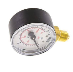 0..160 Bar (0..2321 psi) Pressure Gauge Below Plastic/Brass 50 mm Class 2.5