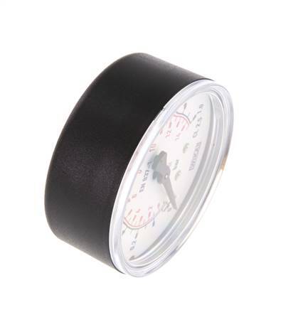 0..1 Bar (0..15 psi) Pressure Gauge Below Plastic/Brass 63 mm Class 2.5